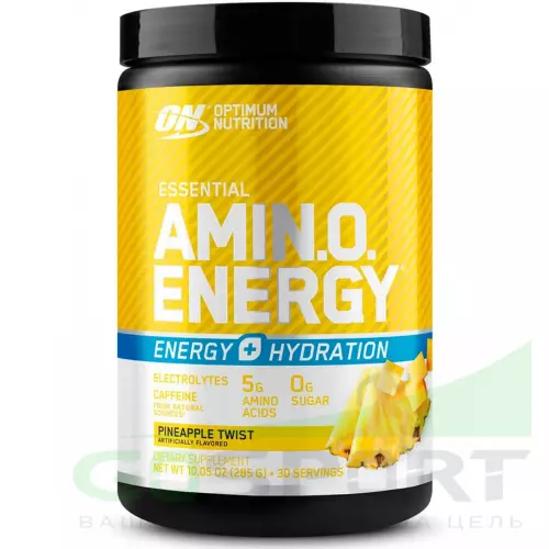 Аминокислоты OPTIMUM NUTRITION Essential Amino Energy + Electrolytes 285 г, Ананасовый твист