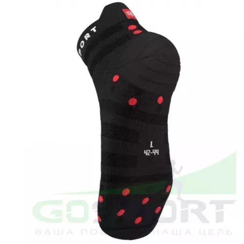 Компрессионные носки Compressport Носки Run Ultralight Low V4 Black/Red T1