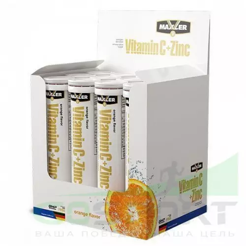  MAXLER Vitamin C + Zinc Effervescent Tablets 12 х 20 туб, Апельсин