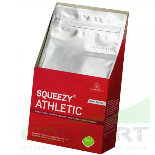 Заменитель питания SQUEEZY ATHLETIC 495 г, Банан