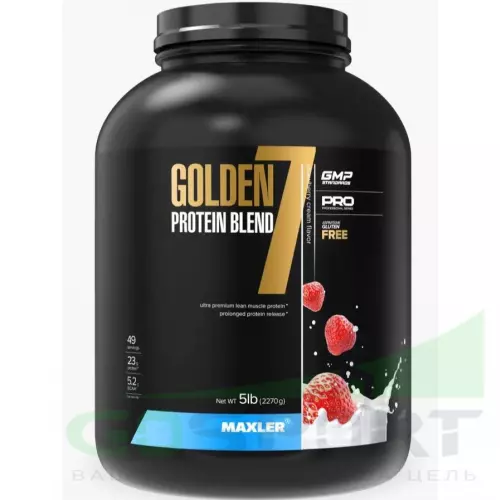  MAXLER Golden 7 Protein Blend 2270 г, Клубника