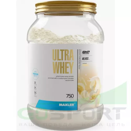  MAXLER Ultra Whey 750 г, Банановый молочный коктейль