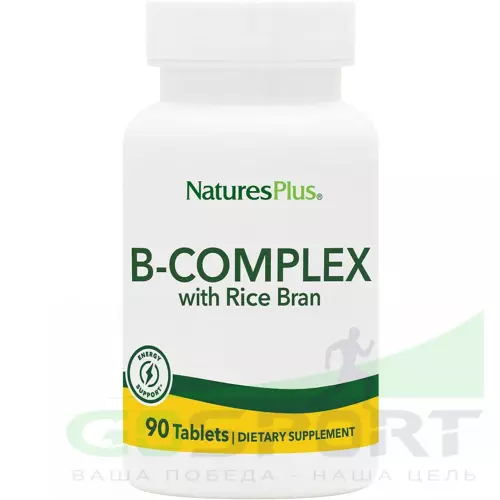  NaturesPlus B-Complex with Rice Bran 90 таблеток