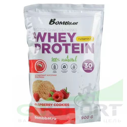  Bombbar Whey Protein 900 г, Малиновое печенье