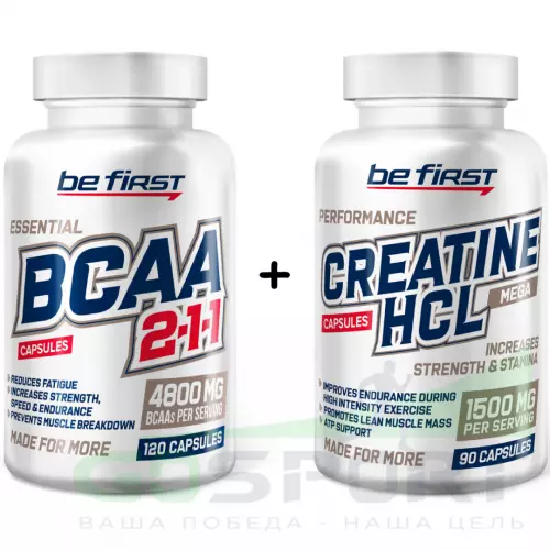 БСАА Be First BCAA Capsules 2:1:1 + Creatine HCL