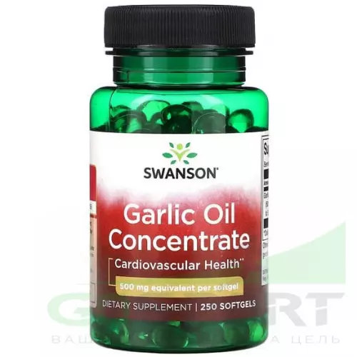  Swanson Garlic Oil 500 mg 250 капсул