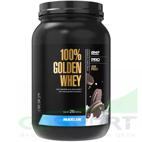  MAXLER 100% Golden Whey 907 г, Печенье и крем