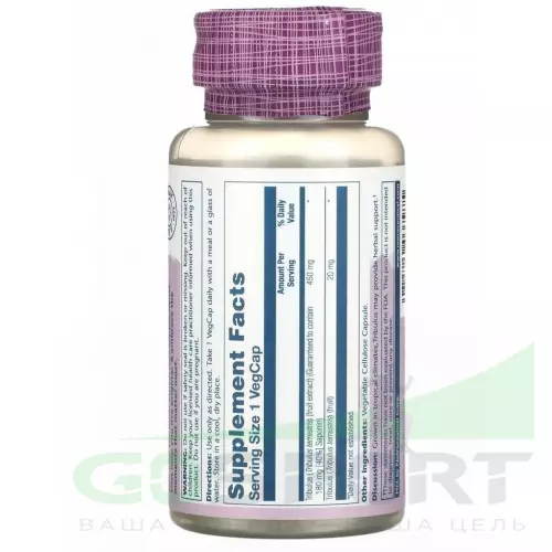  Solaray Tribulus Extract 450 mg 60 веганских капсул