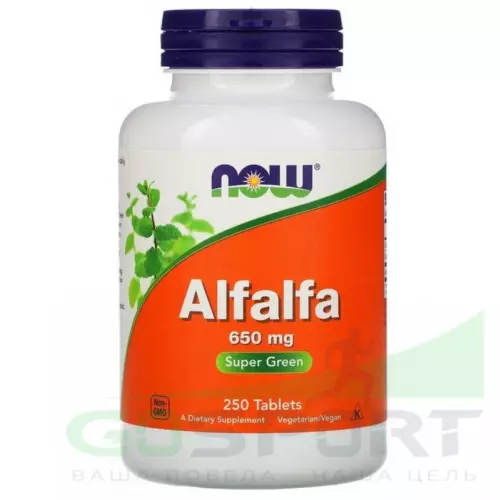  NOW FOODS Alfalfa 650 мг 250 таблеток