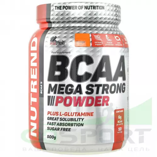  NUTREND BCAA MEGA STRONG 4:1:1 500 г, Апельсин