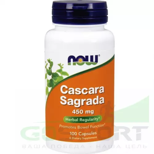  NOW FOODS Cascara Sagrada 450 мг 100 капсул