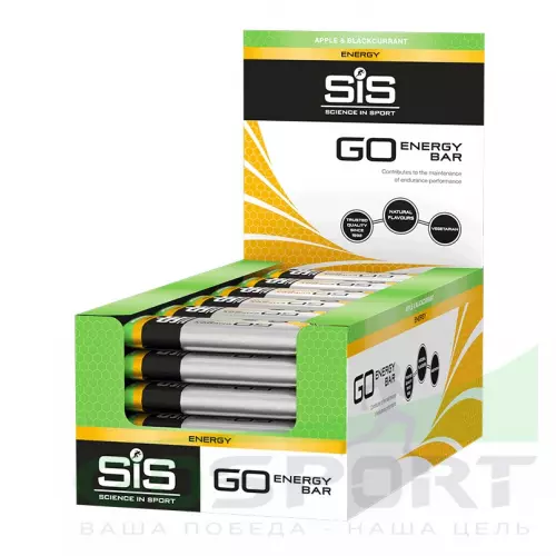 Энергетический батончик SCIENCE IN SPORT (SiS) GO Energy Mini Bar 40 г x 30 батончиков, Яблоко-Черная смородина