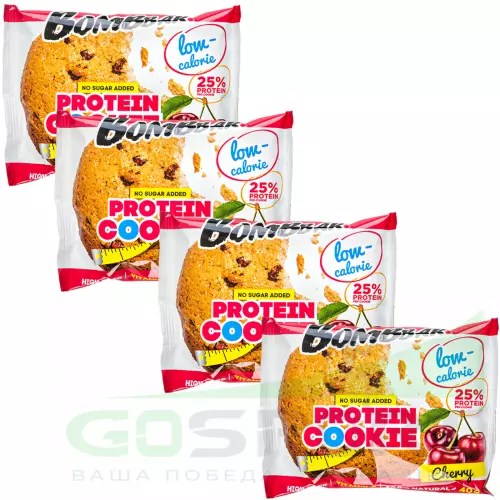 Протеиновый батончик Bombbar Protein cookie 4 x 40 г, Вишня