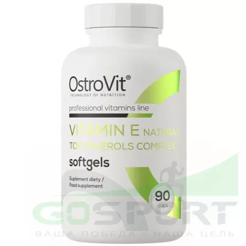  OstroVit Vitamin E Natural Tocopherols Complex 90 капсул