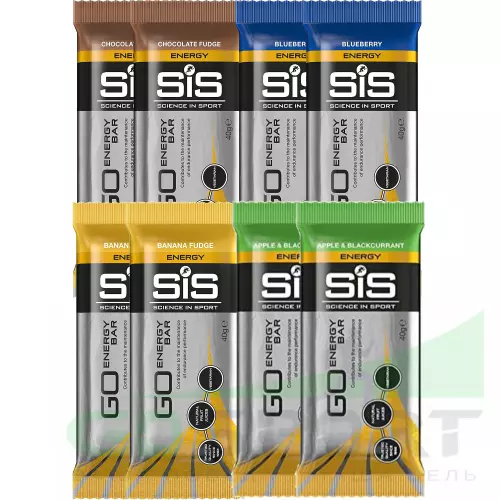 Энергетические батончики SCIENCE IN SPORT (SiS) GO Energy Mini Bar 8 батончиков, Mix
