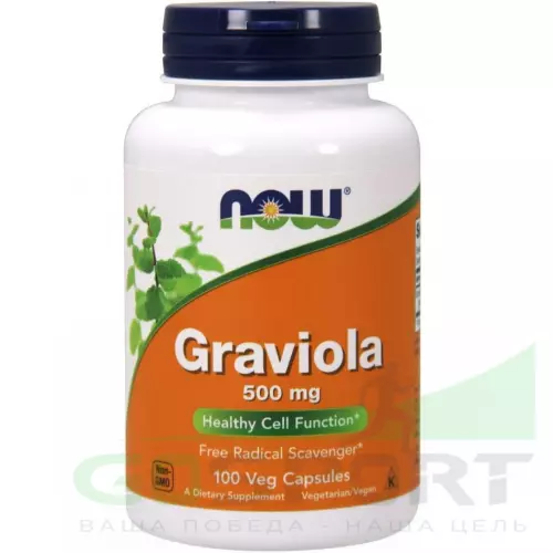  NOW FOODS Graviola 500 mg 100 веган капсул