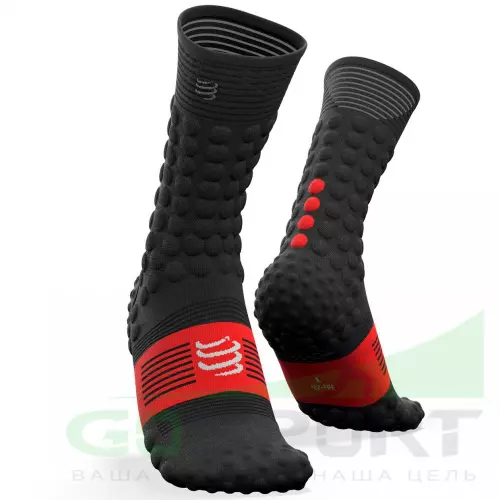 Компрессионные носки Compressport Зимние Беговые носки v3 Черный, T1