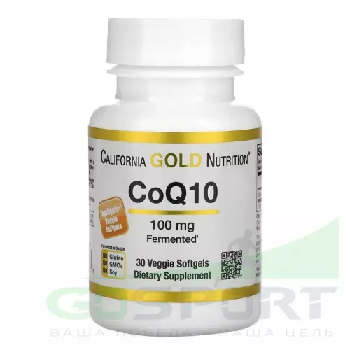  California Gold Nutrition CoQ10 100mg 30 капсул