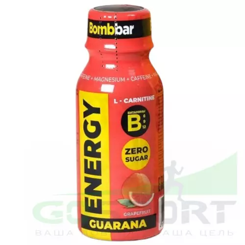  Bombbar SHOT Energy L-Carnitine Guarana 100 мл, Грейпфрут