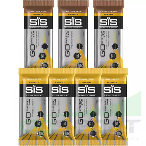 Энергетический батончик SCIENCE IN SPORT (SiS) GO Energy Mini Bar 7 x 1 батончик, Микс