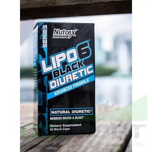 Жиросжигатель NUTREX Lipo-6 Black Diuretic 80 капсул
