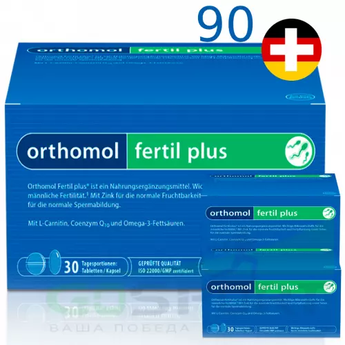  Orthomol Orthomol Fertil plus 3x (таблетки+капсулы) курс 90 дней, Нейтральный