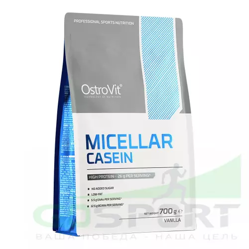 Казеиновый протеин OstroVit Micellar Casein 700 г, Ваниль