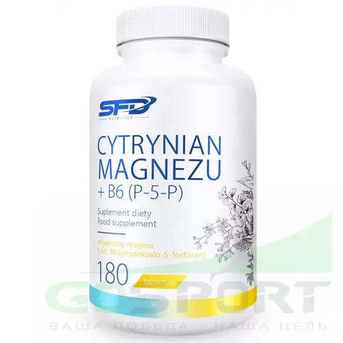  SFD Cytryninan Magnezu +B6 180 таблеток