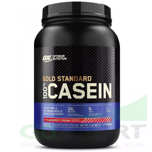 Казеиновый протеин OPTIMUM NUTRITION 100% Casein Gold Standard 825 г, Клубника