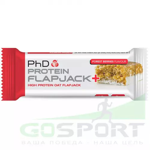 Протеиновый батончик PhD Nutrition Flapjack Bar 75 г, Лесные ягоды