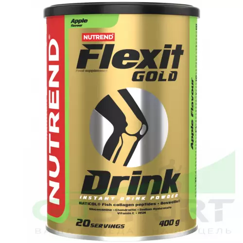 Комплекс хондропротекторов NUTREND FLEXIT GOLD DRINK 400 г, Яблоко