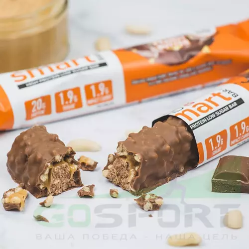 Протеиновый батончик PhD Nutrition Smart Bar 64 г, Шоколад - Арахисовое паста