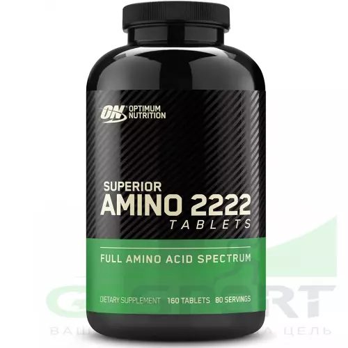 Аминокислотны OPTIMUM NUTRITION Superior Amino 2222 Tabs 160 таблеток, Нейтральный
