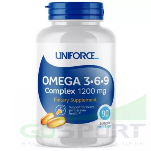 Омена-3 Uniforce Omega 3-6-9 1200 mg 90 капсул