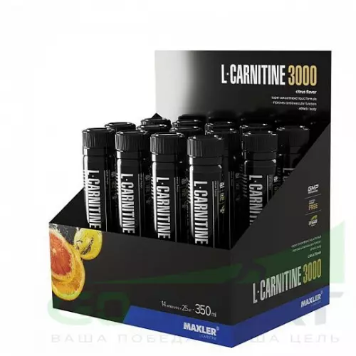  MAXLER L-Carnitine 3000 14 x 25 мл, Цитрус