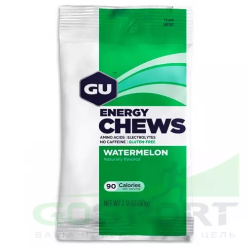  GU ENERGY Мармеладки GU Energy Chews 9 x 8 конфет, Арбуз