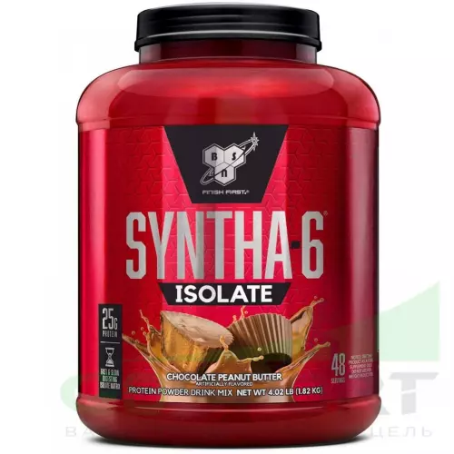  BSN SYNTHA-6 ISOLATE 1820 г / 4.02 LB, Шоколадно - арахисовое масло