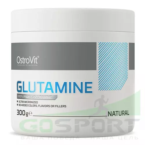 L-Глютамин OstroVit Glutamine 100% supreme pure 300 г, Натуральный