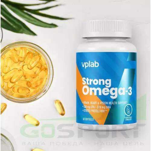 Омега-3 VP Laboratory STRONG OMEGA 3 60 капсул