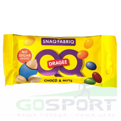  SNAQ FABRIQ Драже QQ с арахисом и молочным шоколадом покрытое разноцветной глазурью, без сахара 3 х 40 г