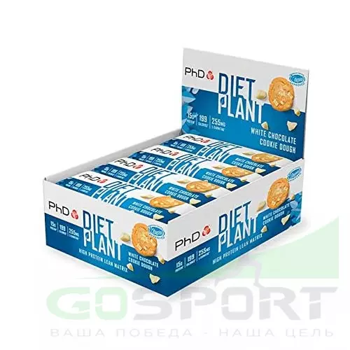 Протеиновый батончик PhD Nutrition DIET PLANT 55 гр, Белый шоколад