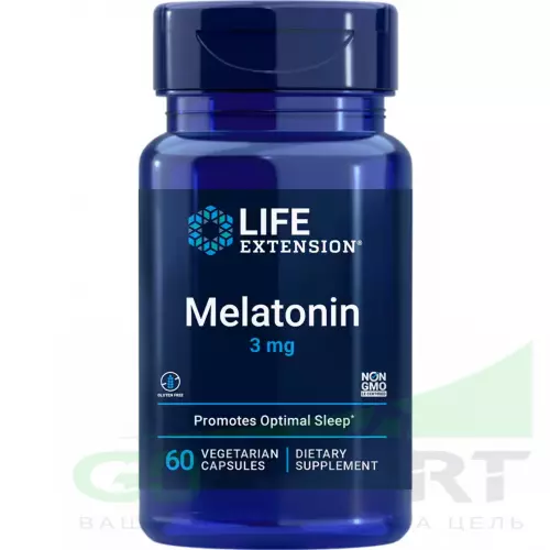  Life Extension Melatonin 3 mg 60 капсул