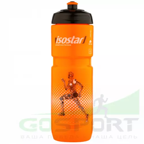  ISOSTAR Спортивная бутылочка Isostar 800 мл Оранжевая с черной крышкой 800 мл, Оранжевый