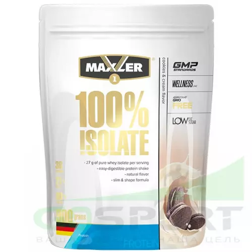Изолят протеина MAXLER 100% Isolate 900 г, Печенье с Кремом