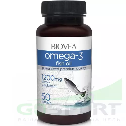 Омена-3 Biovea Omega-3 1200 мг 50 капсул