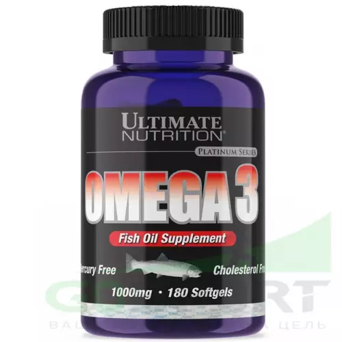 Омена-3 Ultimate Nutrition Omega 3 180 капсул
