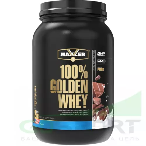 Комплексный протеин MAXLER (USA) 100% Golden Whey 910 г, Молочный шоколад