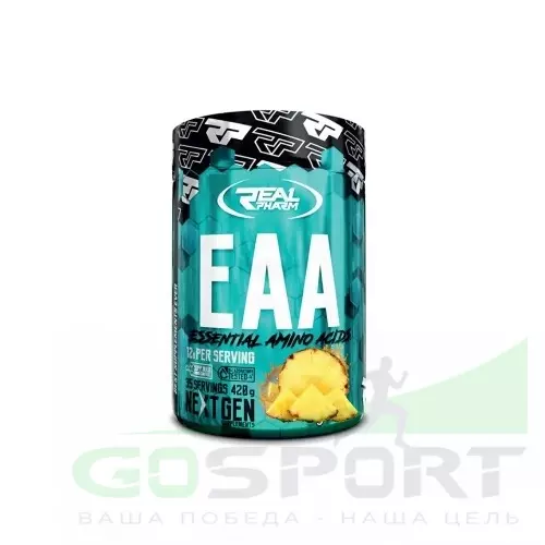Аминокислоты Real Pharm EAA Powder 420 г, Ананас