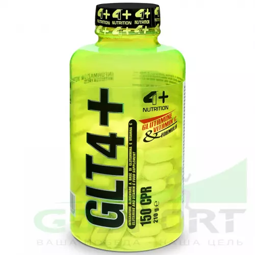L-GLUTAMINE 4+NUTRITION GLT4+ 150 таблеток, Нейтральный