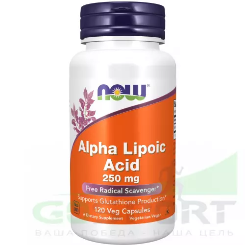  NOW FOODS Alpha Lipoic Acid 250 mg 120 веган капсул
